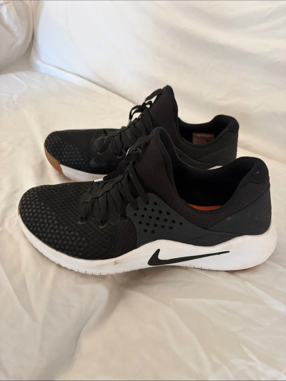 Nike Black and Brown Knit Running Shoes